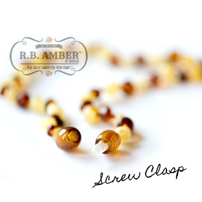 Raw Multi Baltic Amber Necklace