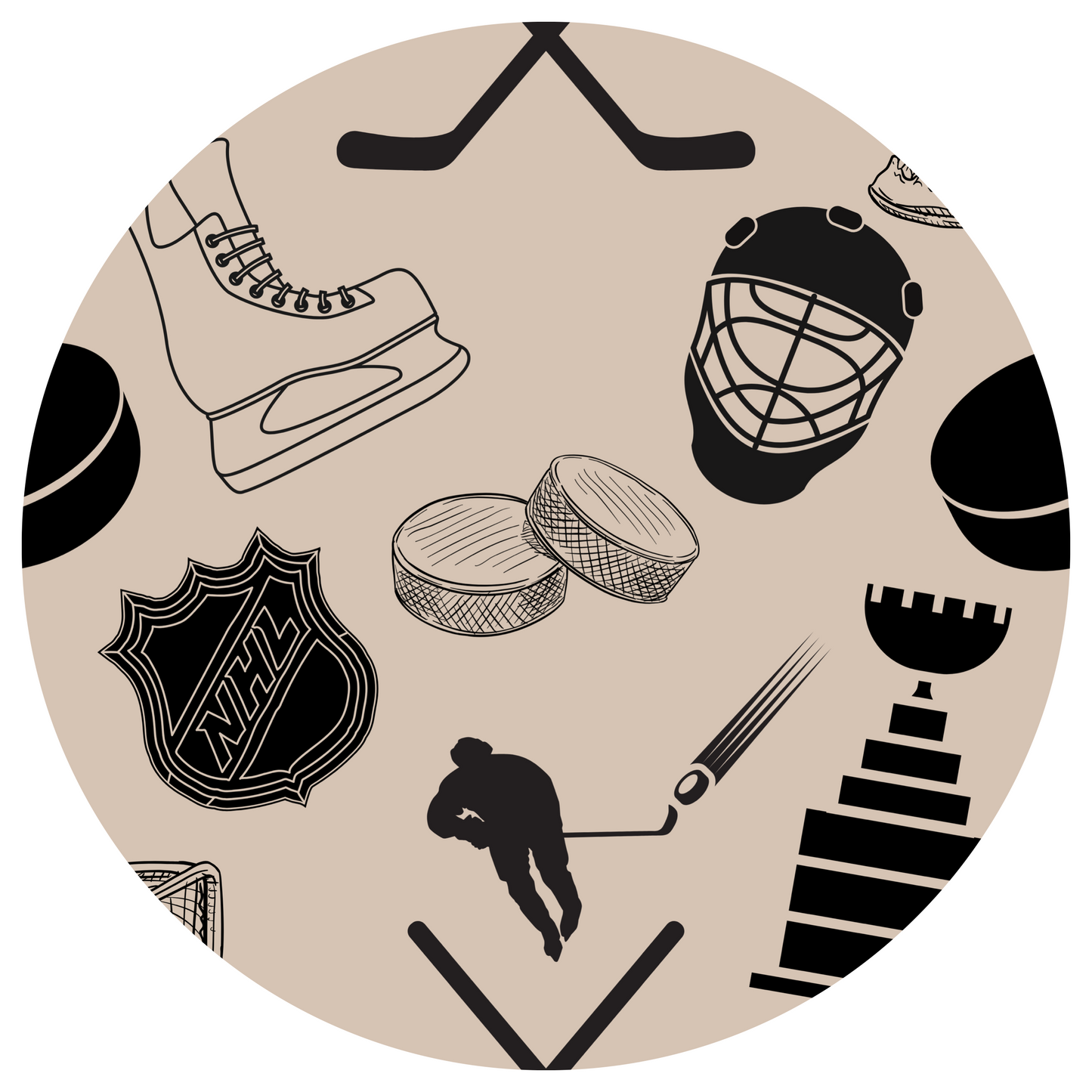 NHL Bamboo Long Sleeve Two Piece Pajama Set