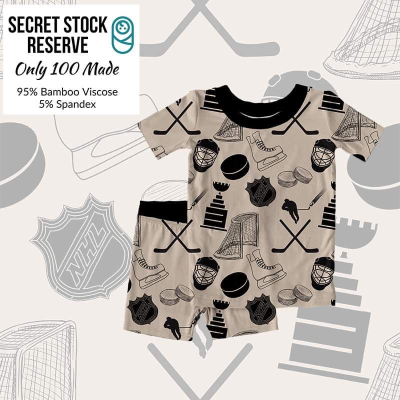 NHL Bamboo Short Sleeve Two Piece Pajama Set