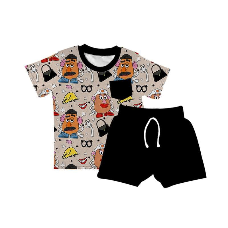 Potato Heads Bamboo Pocket Tee & Shorts Set