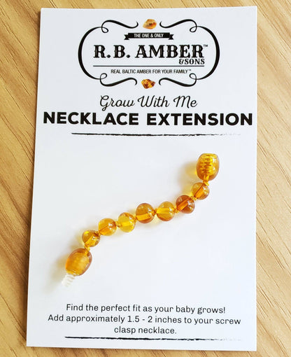 Honey Baltic Amber Jewelry Extender