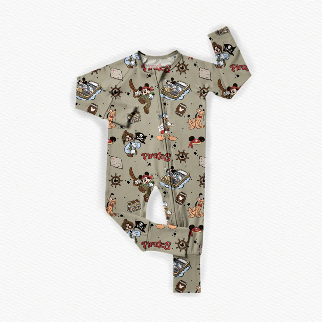 Pirates Bamboo Zippy Pajamas