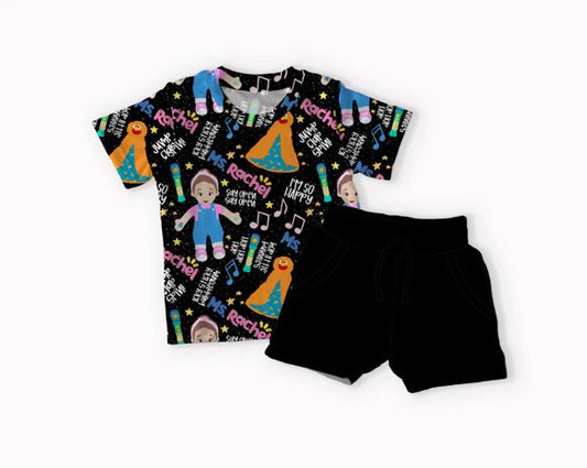 Ms. Rachel & Herbie Bamboo Pocket Tee & Shorts Set