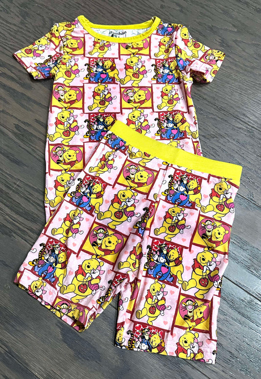 Winnie Valentine Bamboo Short Sleeve Two Piece Pajama Set