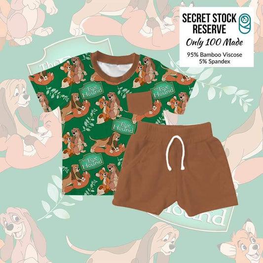 Fox & The Hound Bamboo Pocket Tee & Shorts Set