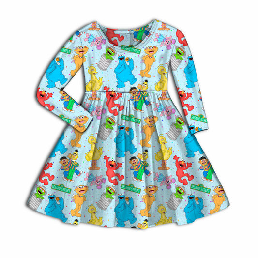 Sesame Street Bamboo Long Sleeve Dress