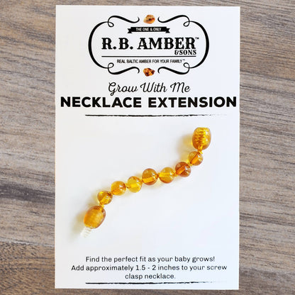 Honey Baltic Amber Jewelry Extender