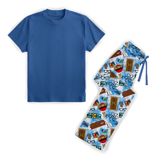 Big Bang Theory Bamboo Adult Straight Leg Style Sleep Set