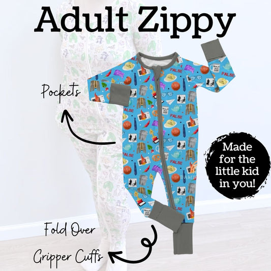 Office Adult Bamboo Zippy Pajamas