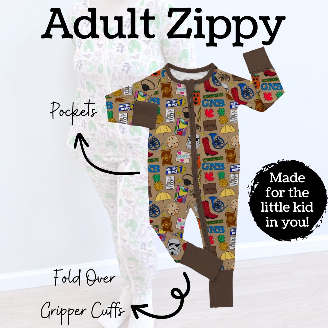 How I Met Your Mother Adult Bamboo Zippy Pajamas