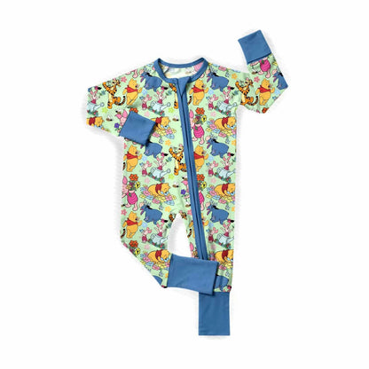 Honey Bear Easter Bamboo Zippy Pajamas