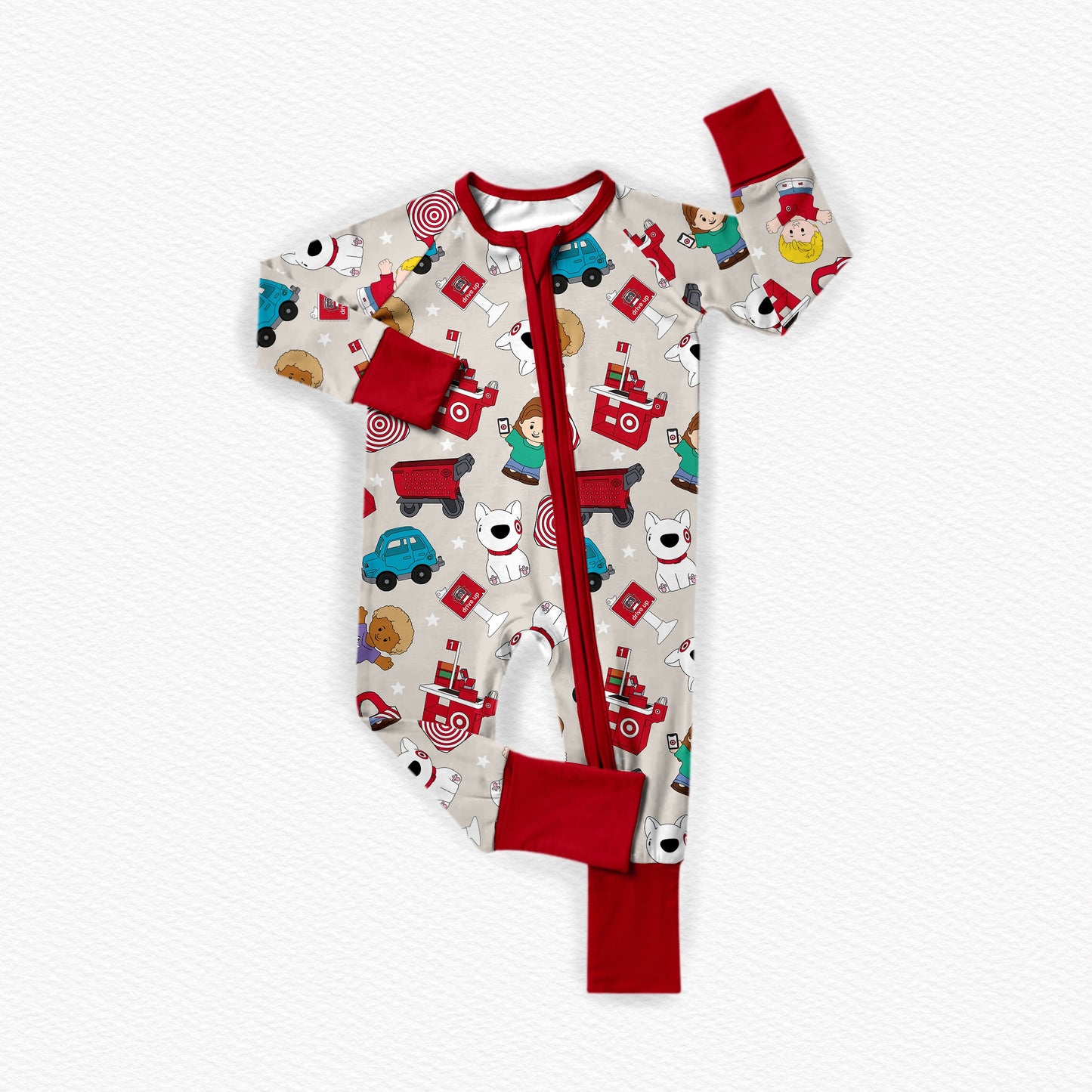 Shopping Spree Tiny People Bamboo Zippy Pajamas