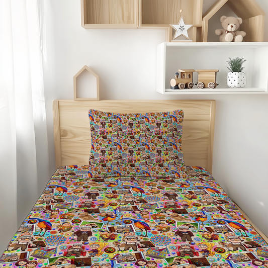 Adventure Awaits Bamboo Twin Sheet & Pillowcase Set