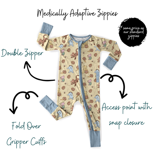 Winnie's The Pooh Medically Adaptive Zippy