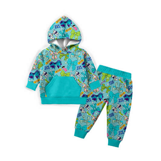 Monster Bows Bamboo Hoodie & Jogger Set