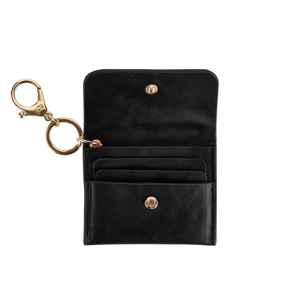 Itzy Ritzy Mini Wallet™ Card Holder & Key Chain Charm- Black