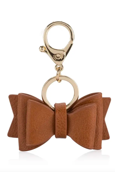 Itzy Ritzy - Cognac Boss Bow Keychain