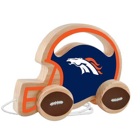 Baby Fanatics - Denver Broncos NFL Wood Push & Pull Baby Toy