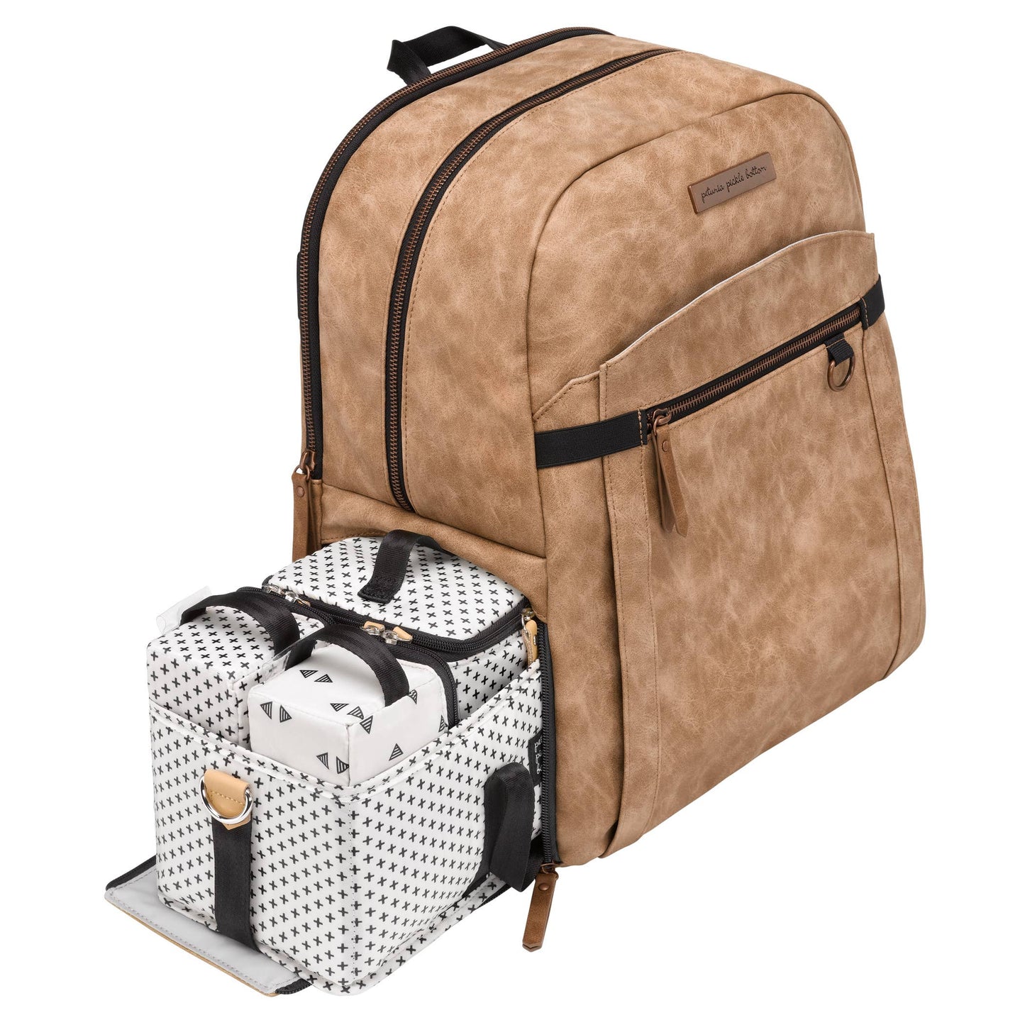 2-in-1 Provisions Backpack in Brioche Faux Leatherette