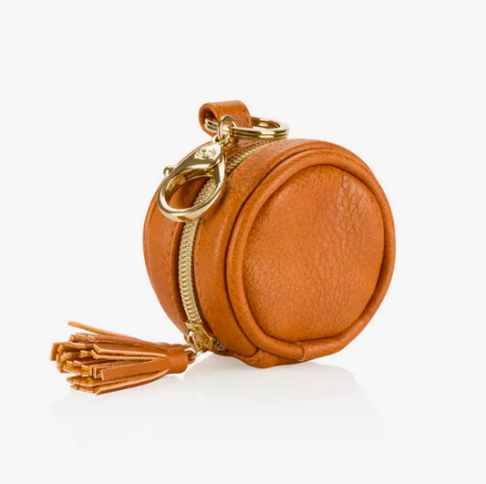 Cognac Diaper Bag Charm Pod Keychain