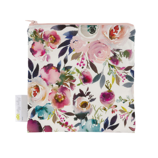 Itzy Ritzy - NEW Blush Floral Reusable Snack & Everything Bag