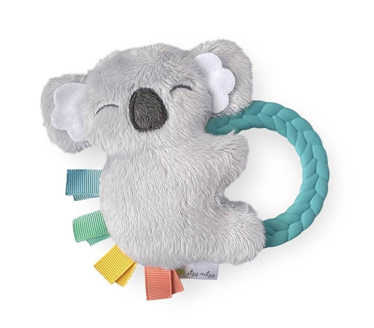 Koala Ritzy Rattle Pal™ Plush Rattle Pal with Teether - Itzy Ritzy silicone baby infant teething toy rattle