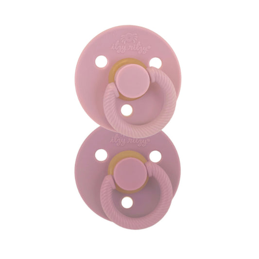 Itzy Soother Orchid/Lilac Natural Rubber Pacifiers - Itzy Ritzy