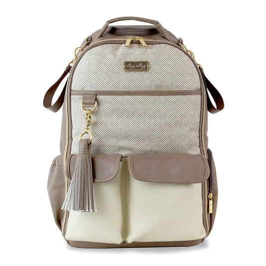 Boss Backpack Diaper Bag Baby Essentials In Vanilla Latte By Itzy Ritzy